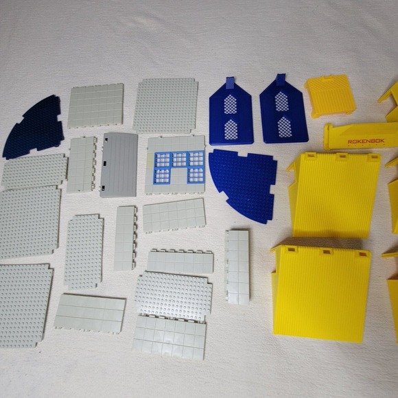 Vtg Rokenbok Parts Components Building Block Panels Toys RC Factory Deck Playset - Picture 3 of 16